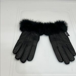 AlpineSwiss Black Leather Gloves – Thermal Insulation – Size M